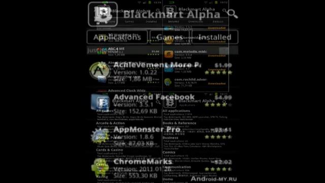 ANDROID Apk Black Market Alpha With Download.avi