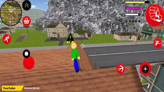 Baldi Çöp Adam Halat Kahraman - Baldi Stickman #4 - Android Gameplay.