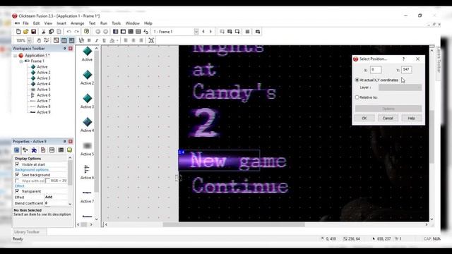 ClickTeam Fusion 2.5 - Five Nights At Candy's 2 - Title & Select