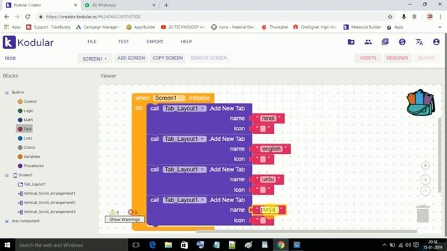 Android Bottom Navigation Bar View Tabs With Fragments | Tutorial | App Creator