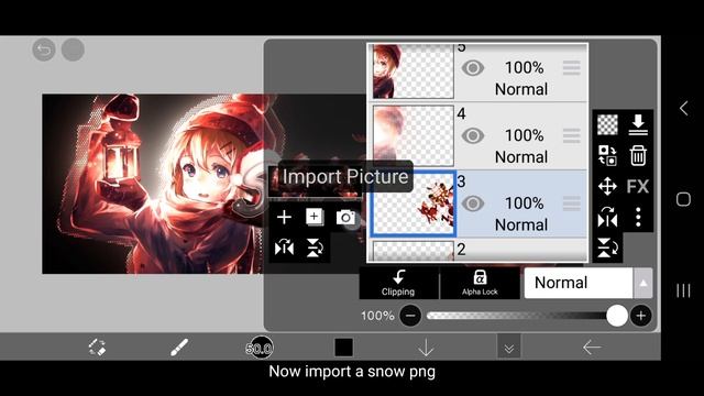 How To Make Anime Header On Android/Ios | Christmas Theme Header🎄[ Ibispaint X Tutorial ]