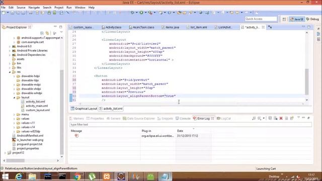 Android Tutorials For Beginners On Shopping Cart:Create Complex Page.Prepare Layout:video6-1
