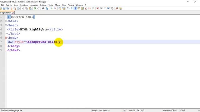 HTML Colors | Highlights
