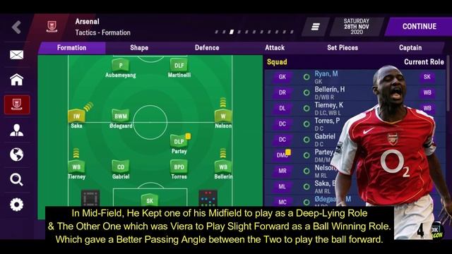 Football Manager 2021 MOBILE - ARSENE WENGER'S INVINCIBLE TACTIC (4-4-2)