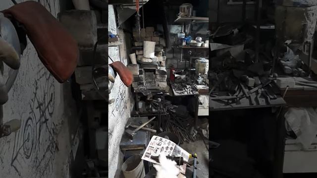 Финский охотничий с вогнутыми спусками. Тест удержания режущей кромки, нож грызет сухую грушу