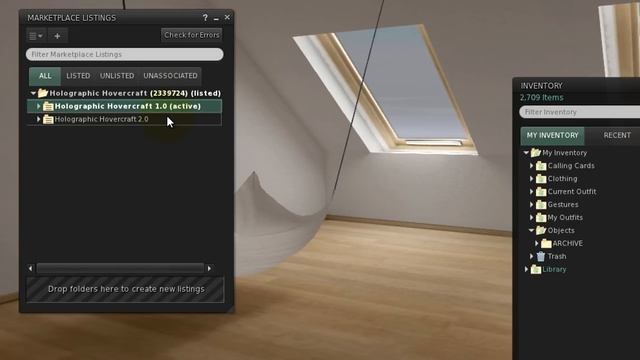 Second Life Viewer-Managed Marketplace: Pt. 3 - Updating A Listing