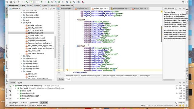 Login Com ConstraintLayout E TextWatcher Para Validação - Android M-Commerce - PARTE 6