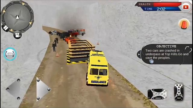 Policeman Ambulance Driver Simulator #2 - Emergency Rescue Truck - Android Gameplay