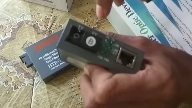 NETLINK HTB-3100 FIBER OPTIK & SWITCH HUB TP LINK 5 PORT GIGABIT