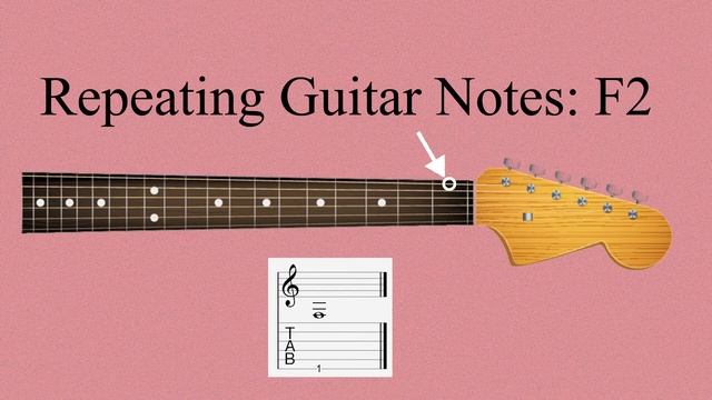 Repeating Guitar Notes | F2