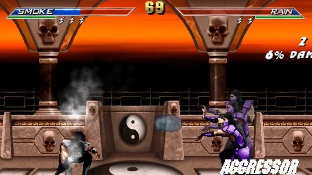 Human Smoke VS Rain (AI Battle) - MKP 4.1 Season 2 Final (Mugen)