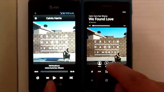 Deezer WP 7 Vs Deezer Android