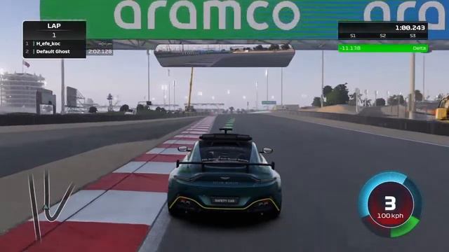 Aston Martin Vantage F1 Safety Car Hotlap In The Bahrain