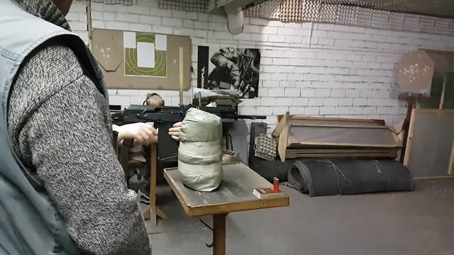 Стрельба из Сайги пулями по мишени