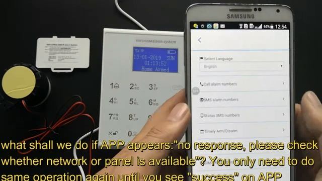 Updated U8 WIFI GPRS GSM Alarm Full Operation Video