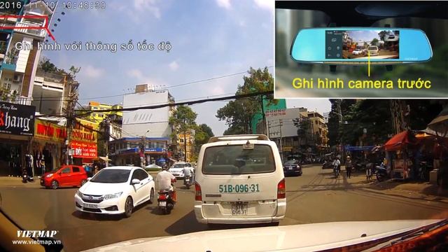 VietMap G68 Màn Hình Gương Android 5 Trong 1, Dẫn đường Và Camera Hành Trình Full HD
