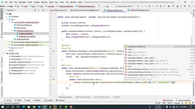 How To Create Wallpaper App  Part 2 Using Pexels Api On Android Studio