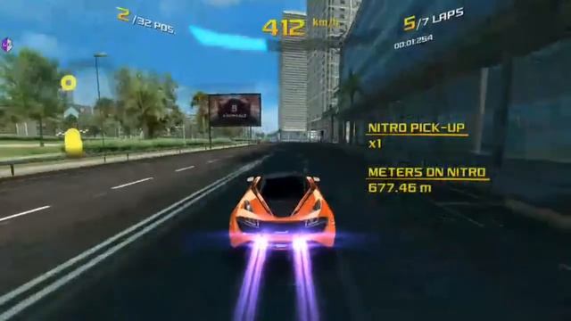 Asphalt 8: Barcelona - Mclaren 720s 32 Racers And 7 Laps (Android)