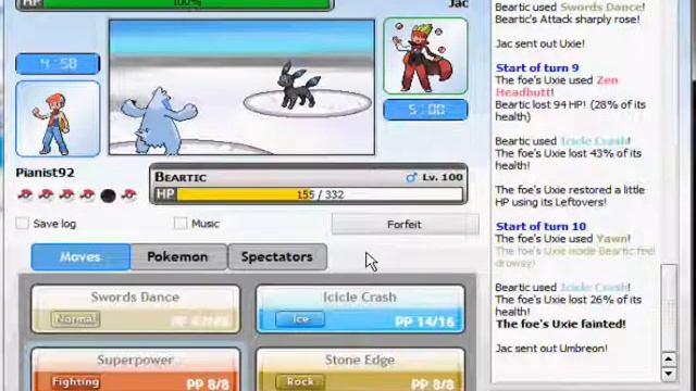 Pokemon Online Battle #29 (RU) Vs. Jac