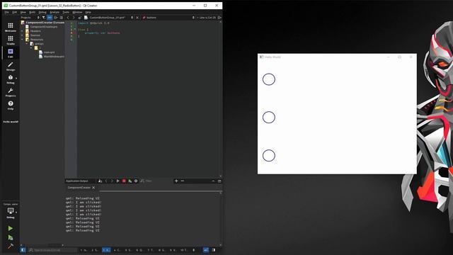 Radio Button & Button Group - QML Component Library - [02]