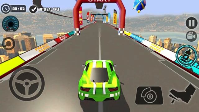 Impossible Car Stunt Games Extreme Racing Tracks #2 Cars Games Driving Mega Sky Road Android