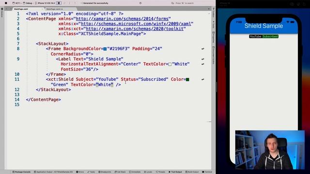 Awesome Status Displaying With Shield In Xamarin.CommunityToolkit