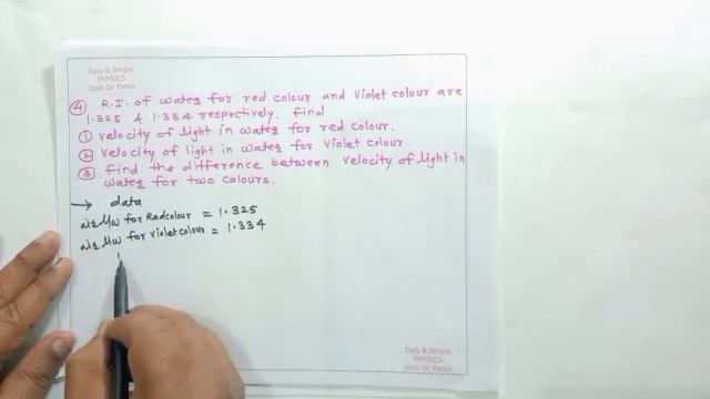 7. WAVE OPTICS. EXAMPLES ON REFRACTION PART - 1