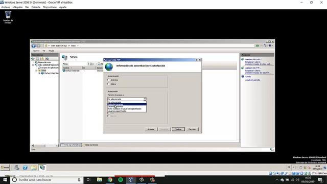 Servicio FTP En Windows Server 2008 Con Cliente Debian