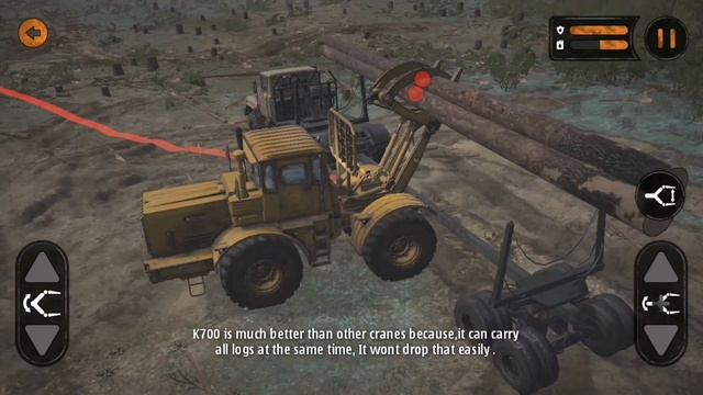 Loading 6 Points Logs On C-260 And C255 With K700 Loader,Mudrunner Mobile Android Gameplay.