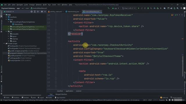 Razorpay Payment Gateway Integration In Android Studio ( Exported Error Fixed ) 2022