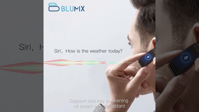 ساعة المكالمات الذكية BLUMIX F2 ، إصدار NFC  المدمج مع سماعة لاسلكية ، مقاومة للماء