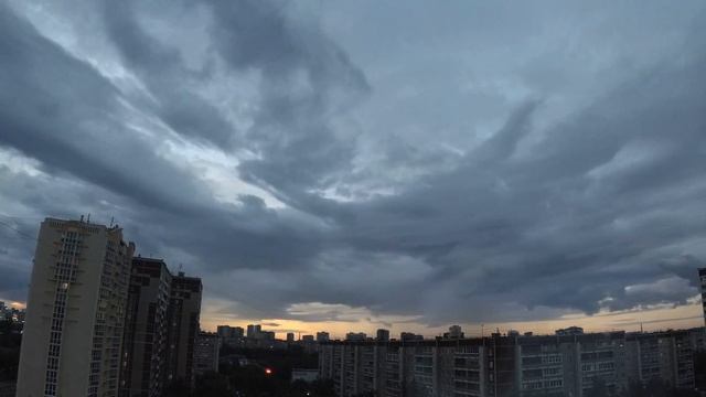 Облака в Екбатеринбурге.Timelapse. Xiaomi YI 4k