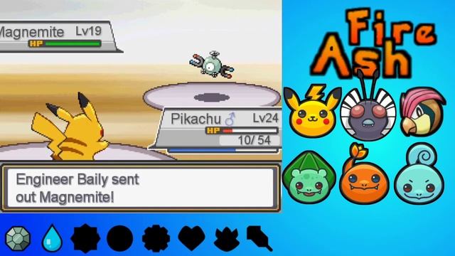 Pokemon Fire Ash [Defeating Lt. Surge's Raichu/Vermilion City Gym]