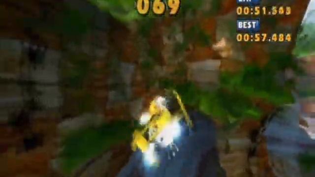 Sonic & Sega All-Stars Racing - Lost Palace - Tails - Time Trial (0:57:177)