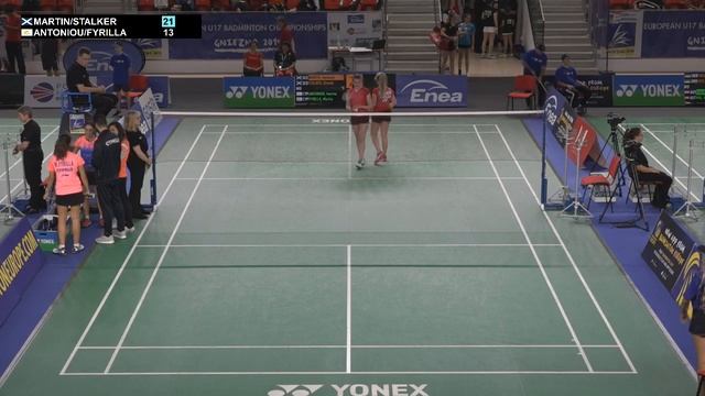 Martin / Stalker Vs Antoniou / Fyrilla (WD, R64) - European U17 C’ships 2019