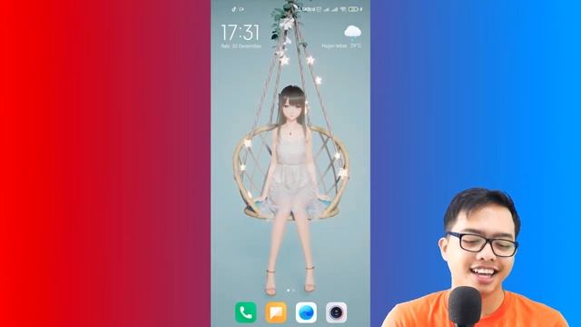 Cara Pasang Wallpaper Bergerak Di Android Dengan Karakter 3D! N0va Desktop (AI Chan Evolution)