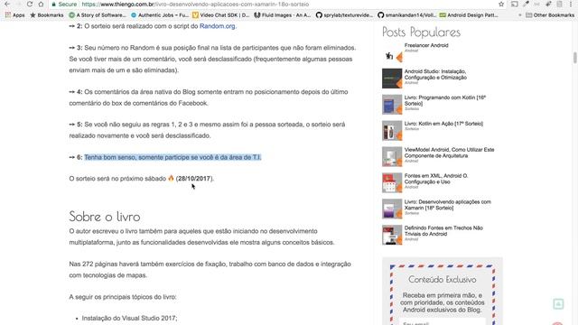 📚 Desenvolvendo Aplicações Com Xamarin [18º Sorteio] - RESULTADO