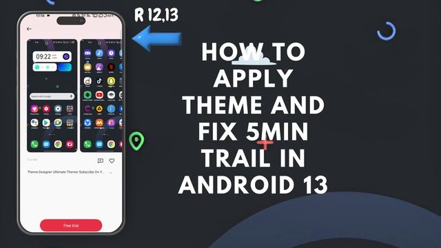 How To Apply Theme And Fix 5minTrail Eror In Android 13|| Oppo, Realme Devices||