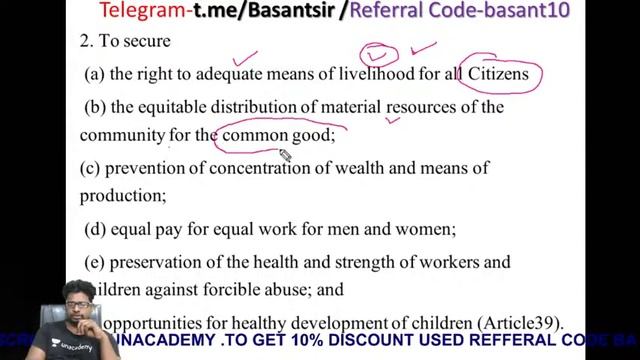 DPSP Of The Constitution | CPSE/ASO/OAS/CT/BED | BASANT SIR