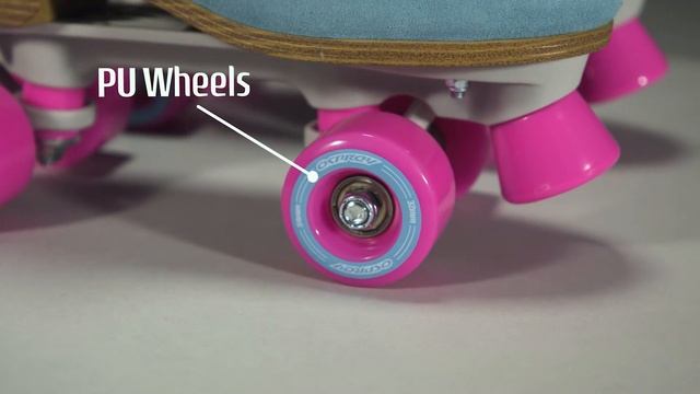 РОЛИКИ КВАДЫ OSPREY QUAD С ВЫСОКИМ БОТИНКОМ, ГОЛУБЫЕ. SK3005 Osprey Retro Quad Roller Skates