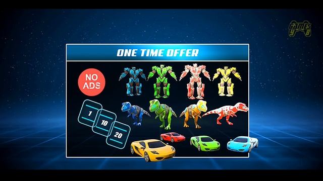 Wild Dino Robot Car Transform Battle City: Red Dino Robot - Android Gameplay
