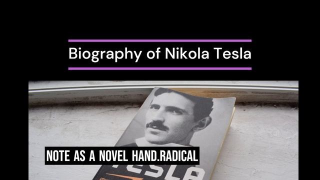 Biography Of Nikola Tesla, From First Published Book About Him, 1894