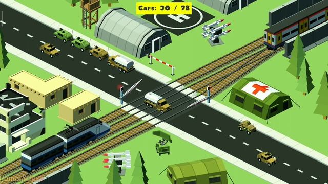 Army Vehicles Train Track Crossing - Railroad Crossing Pro - Android Gameplay #000000135