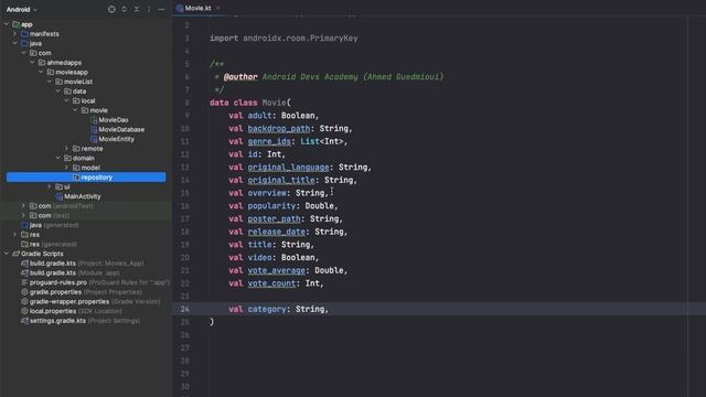 MVVM Movies App - Data Layer: Retrofit & Room DB - (Part 1)