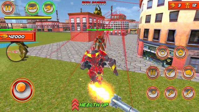 Flying Dragon Robot Car - Robot Transforming Games - Android Gameplay