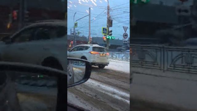 Снег в Иркутске в апреле