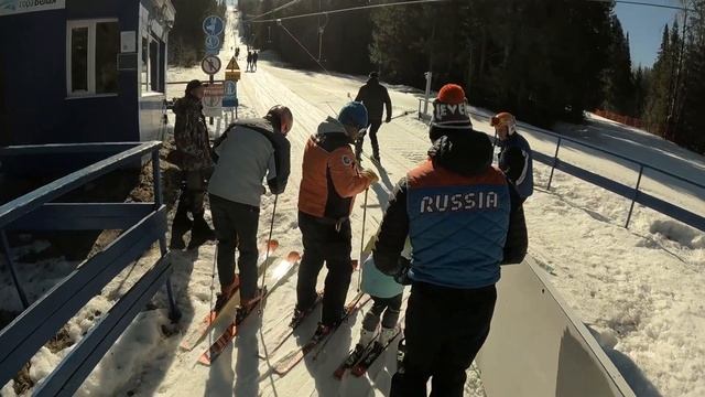 Спортивная трасса на горе Белой и бугельный подъёмник