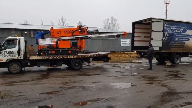 Отгрузка сваебойной установки СПБ-Москва