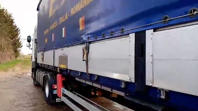 Подготовка полуприцепа к загрузке зерном