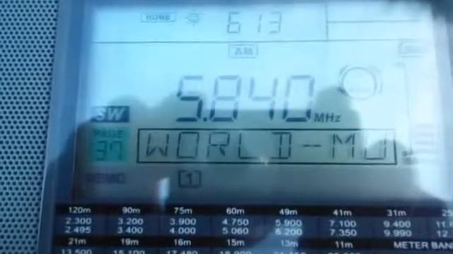 2018 07 11 02 10 22 5840 KHz World Music Danish LW 220m SANGEAN ATS 909X